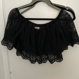 Tobi Black crop top
